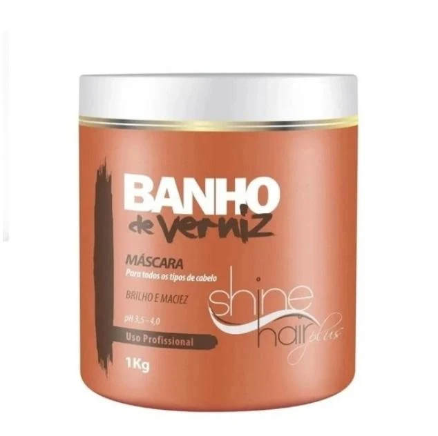 Varnish Bath Shine Softness Alignment Keratin Treatment Mask 1Kg - Shine Hair