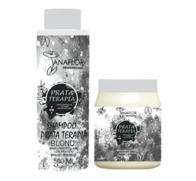Silver Therapy Blond Intense Shine Daily Repair Treatment Kit 2x500 - JanaFlor