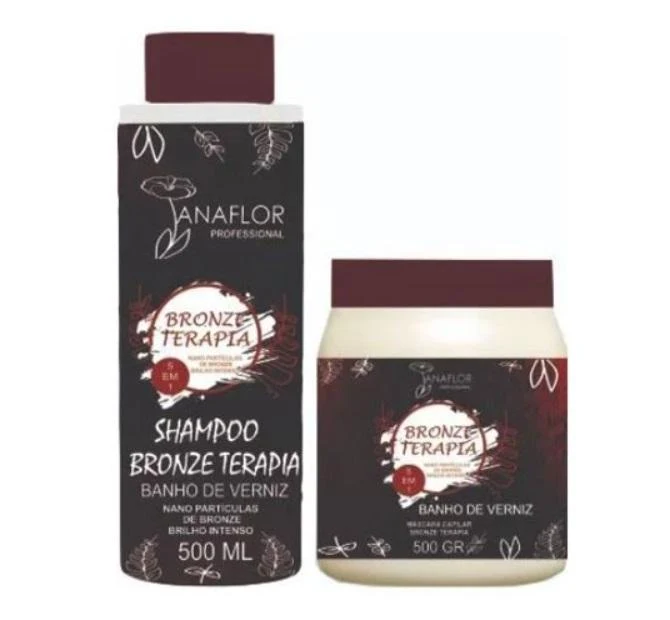 Bronze Therpy Varnish Bath Post Chemistry Hair Treatment Kit 2x500 - JanaFlor