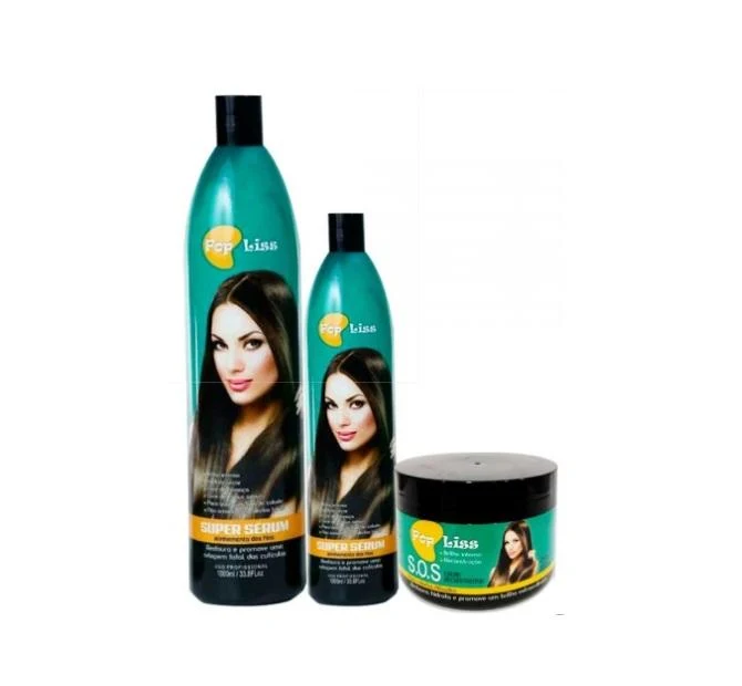 Organic Pop Lis Brush Intense Shine Yarn Alignment Kit 3 Itens - Unika Beauty 3D