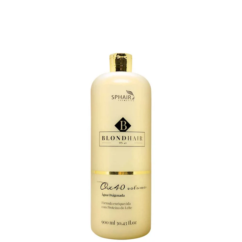 Milk Protein Hair Bleaching Hydrogen Peroxide Blond OX 40 Vol. 900ml - Sphair