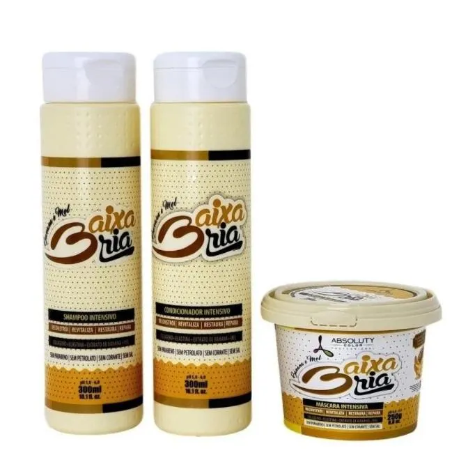 Baixaria Banana & Honey Intensive Hair Treatment Kit 3 Itens - Absoluty Color
