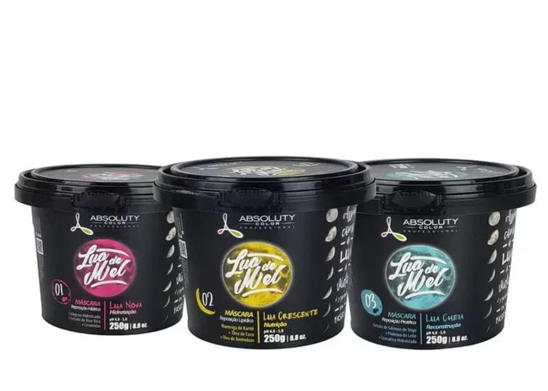Lua de Mel Honeymoon Hair Schedule Treatment Kit 3x250g - Absoluty Color