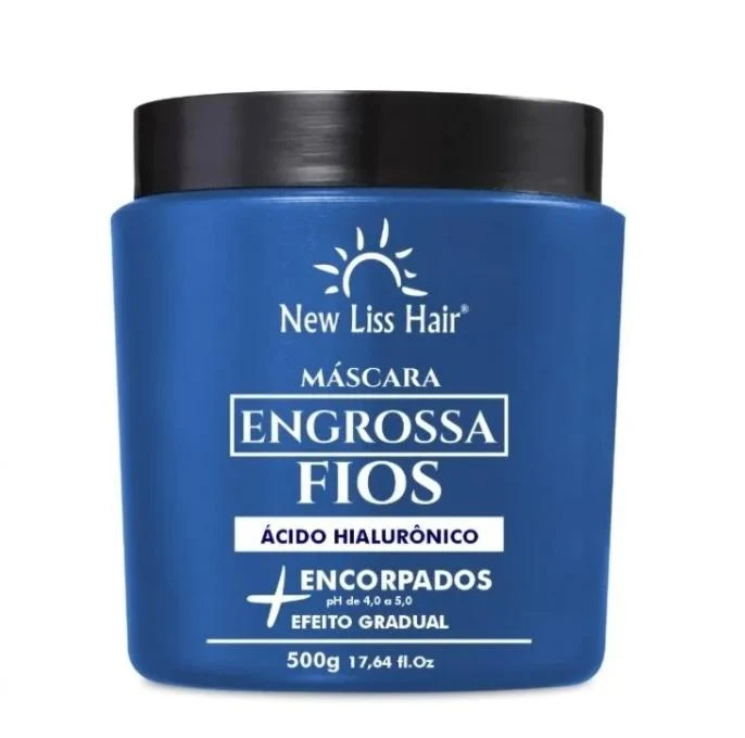 Engrossa Fios Hyaluronic Acid Thickens Wires Treatment Mask 500g - New Liss Hair