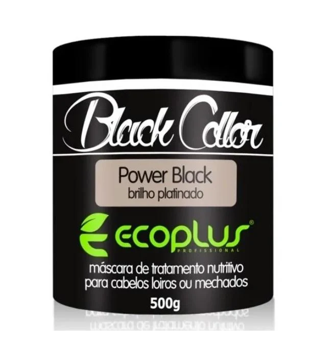 Power Black Collors Gloss Tinting Nourishing Treatment Mask 500g - Ecoplus