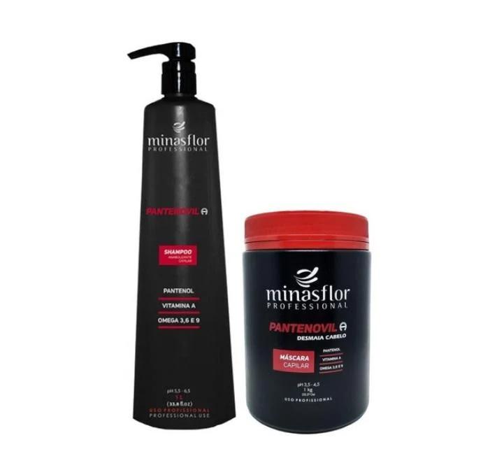 Pantenovil Vitamin A Omega 3, 6 & 9 Damaged Hair Treatment Kit 2x1 - Minas Flor