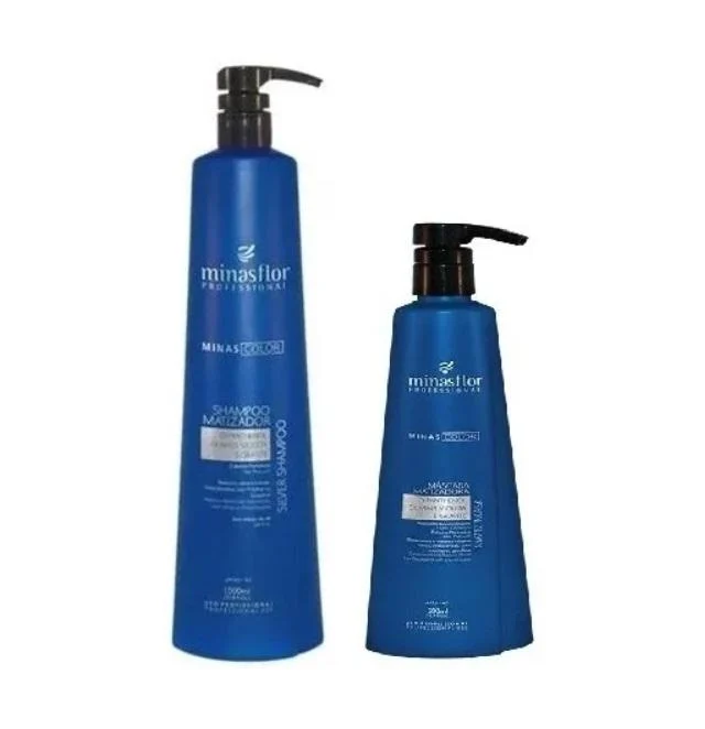 Blondine Tinting Blond Gray Color Maintenance Treatment Kit 2 Itens - Minasflor