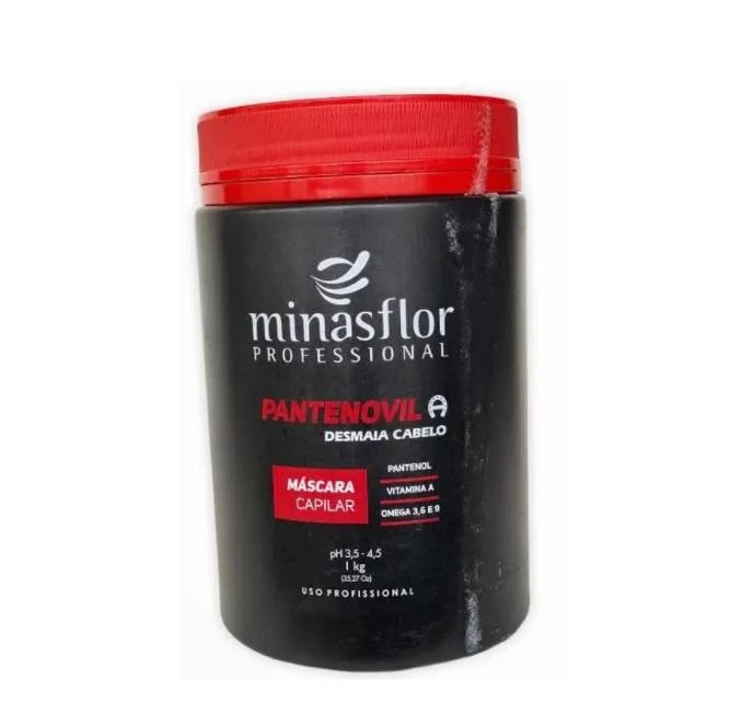 Pantenovil A Panthenol Vitamin A Omega 3 6 9 Treatment Mask 1Kg - Minas Flor