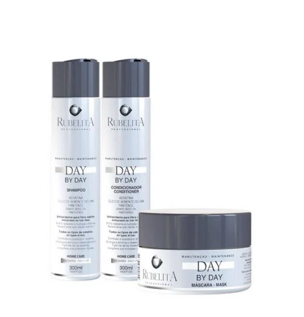 Day By Day Home Care Daily Maintenance Panthenol Keratin Kit 3 Itens - Rubelita
