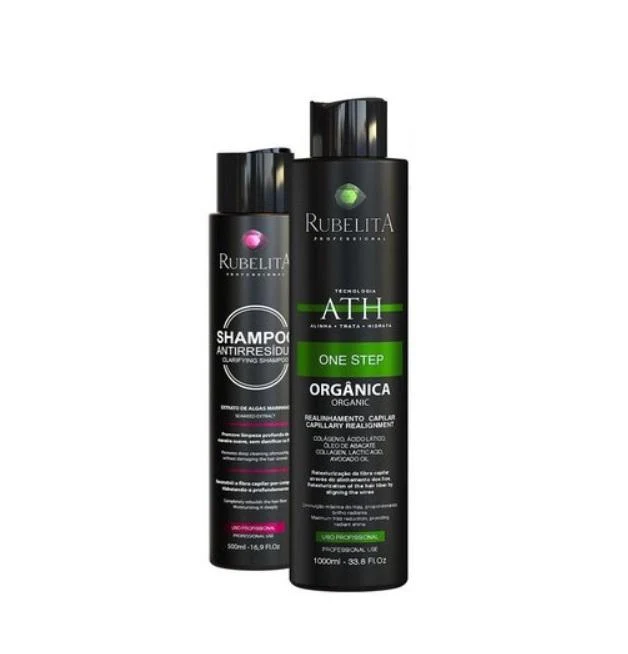 ATH Organic One Step Progressive + Anti Residue Shampoo Kit 2 Itens - Rubelita