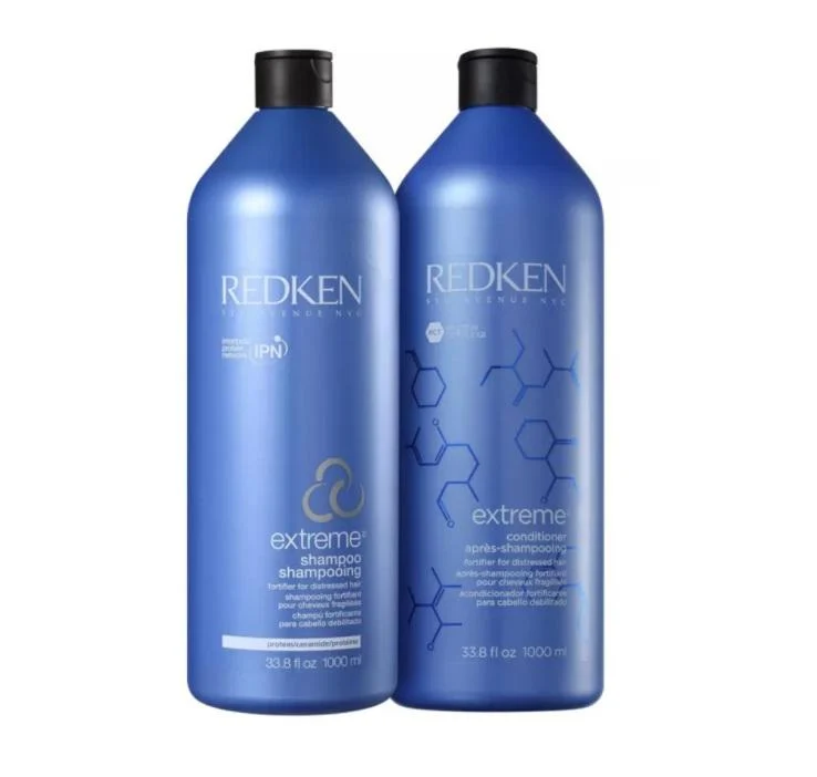 Extreme Damaged Fragile Brittle Hair Strengthening Kit 2x1000ml - Redken