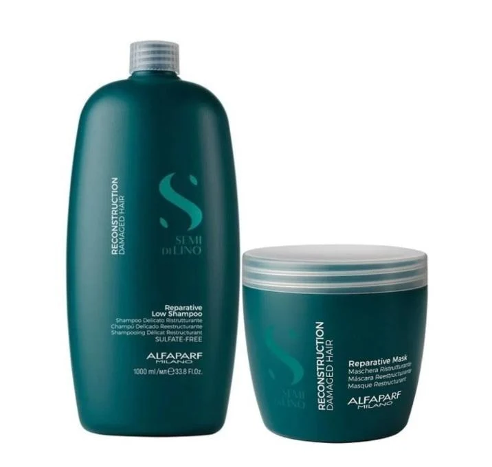 Semi di Lino Reconstruction Reparative Treatment Kit 2 Itens - Alfaparf Milano
