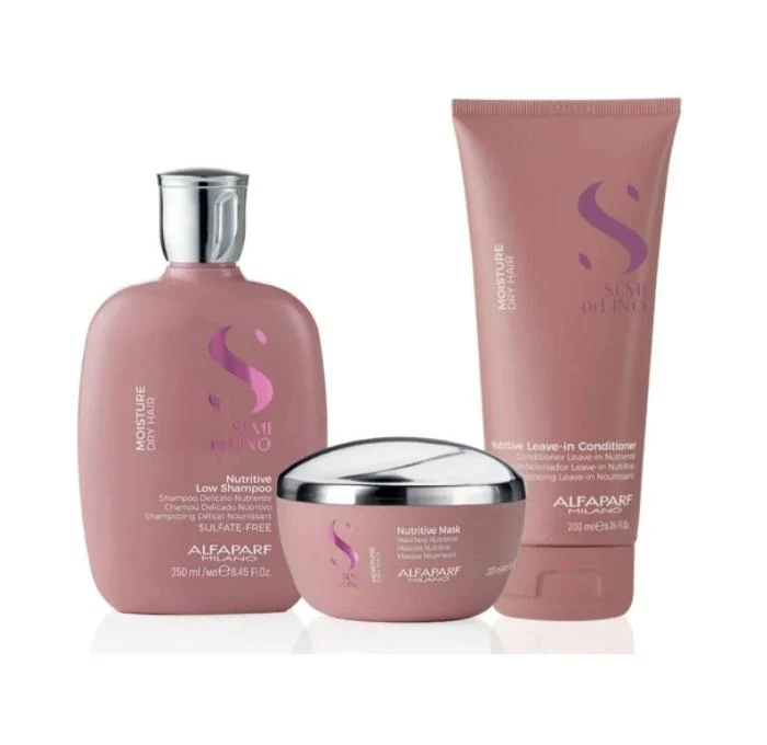 Semi Di Lino Moisture Nutritive Dry Hair Maintenance 3 Itens - Alfaparf Milano