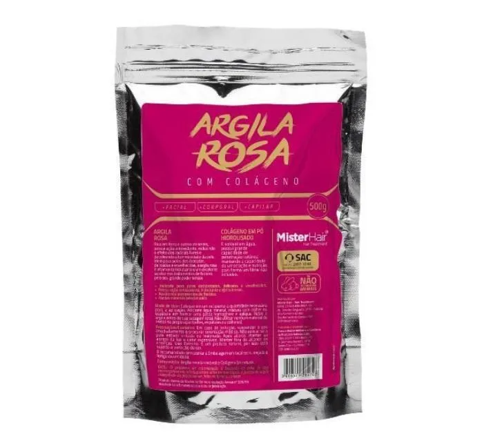 Antioxidant Moisturizing Pink Clay With Collagen Treatment 500g - Mister Hair