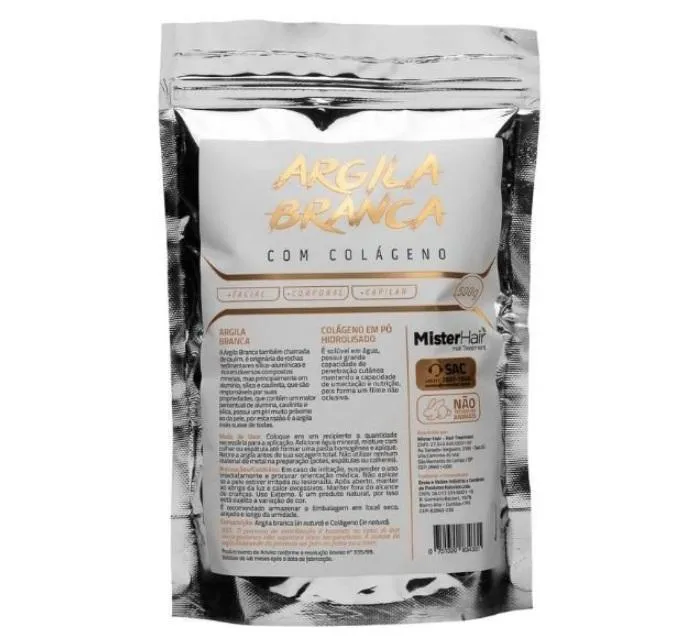 Whitening Moisturizing White Clay With Collagen Treatment 500g - Mister Hair