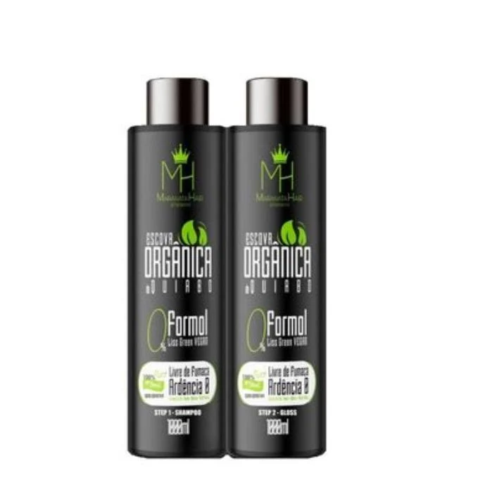 Okra Quiabo Organic No Burning Progressive Brush Treatment 2x1L - Maranata Hair
