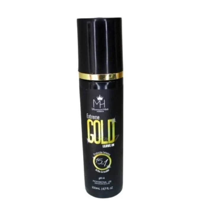 Extreme Gold 15 Benefits Thermal Protection Leave-In 200ml - Maranata Hair