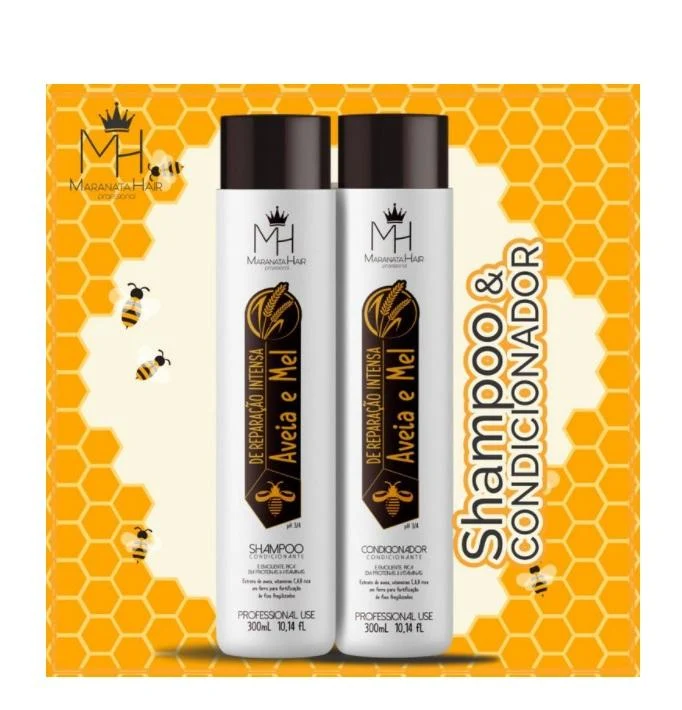 Aveia Mel Oat Honey Growth Revitalizing Treatment Kit 2x300ml - Maranata Hair
