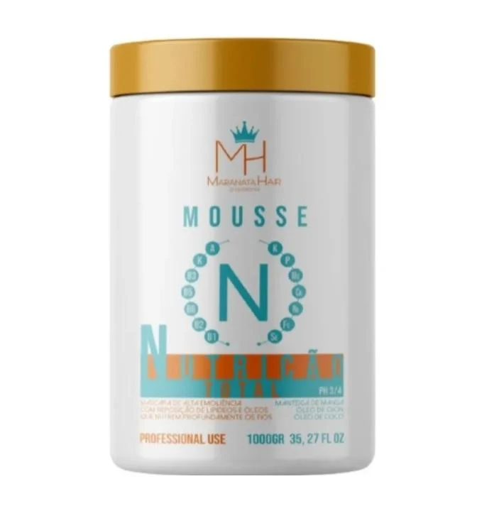 Nutrição Total Nourishing Mousse Mango Ojon Coconut Mask 1Kg - Maranata Hair