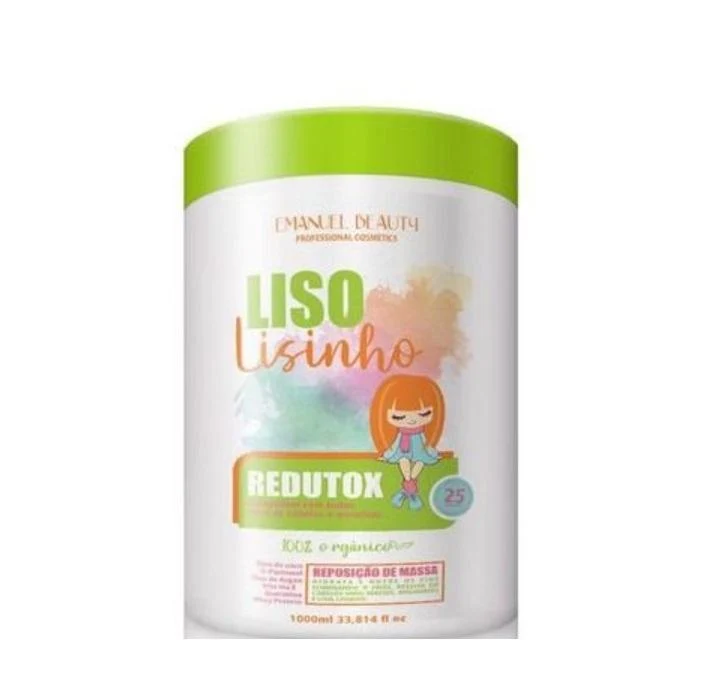 Liso Lisinho Redutox Volume Reducer Anti Frizz Treatment 1L - Emanuel Beauty