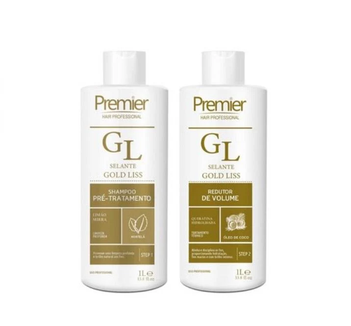Gold Liss Sealing Volume Reducer Mint Coconut Treatment Kit 2x1L - Premier Hair