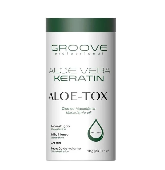 Professional Keratin Aloe Vera Macadamia Oil Reconstructor Aloe-Tox 1Kg - Groove