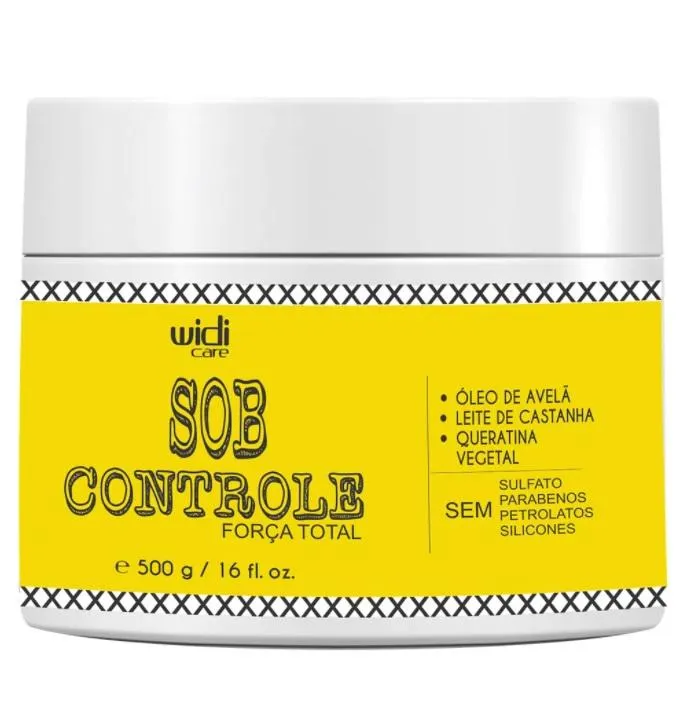 Sob Controle Hydration Under Control Hazelnut Keratin Mask 500g - Widi Care