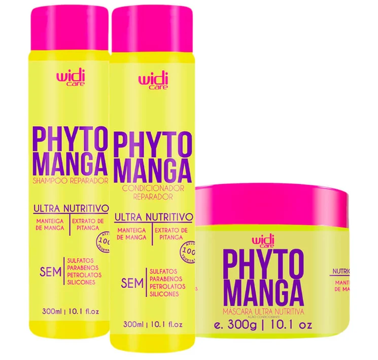 Phyto Manga Ultra Hair Nourishing Mango Butter Extract Kit 3 Itens - Widi Care