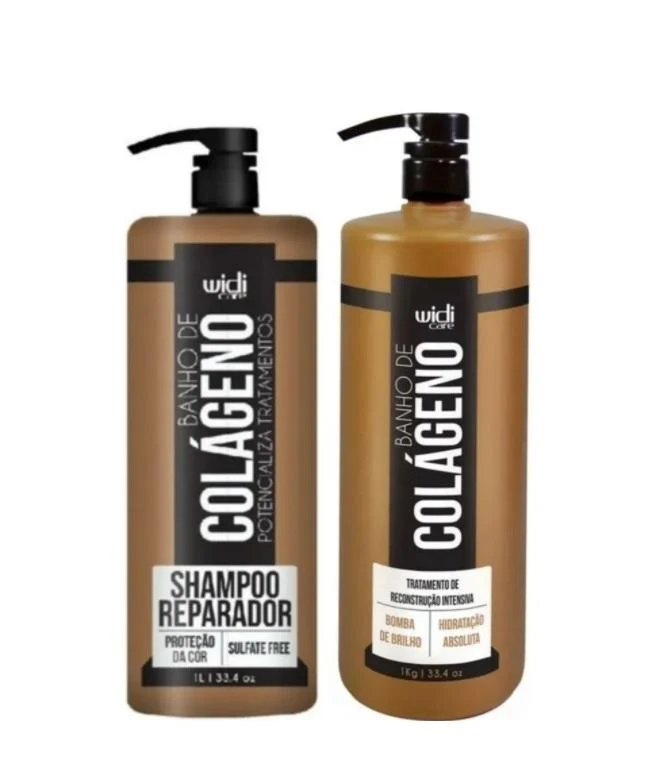 Collagen Bath Repair Color Protection Brightness Treatment Kit 2x1 - Widi Care