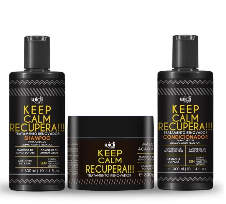 Keep Calm Recupera Renovator Brazilian Nut Monoi Treatment Kit 3x300 - Widi Care