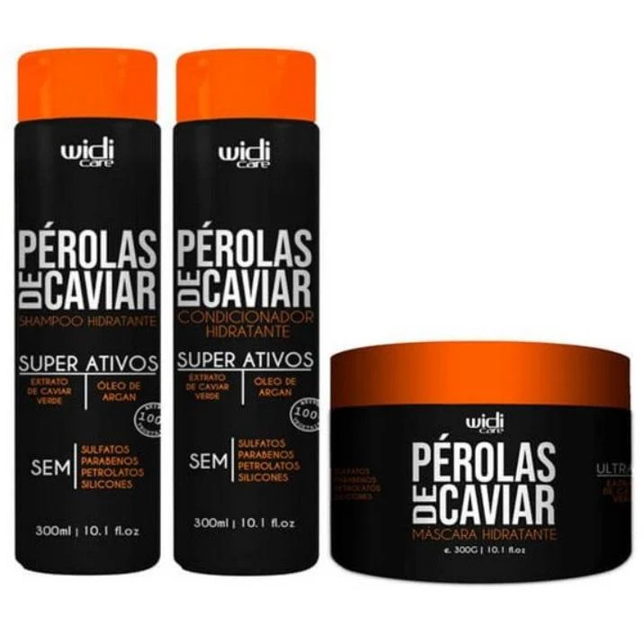 Pérolas de Caviar Pearls Extract Home Care Maintenance Kit 3x300 - Widi Care