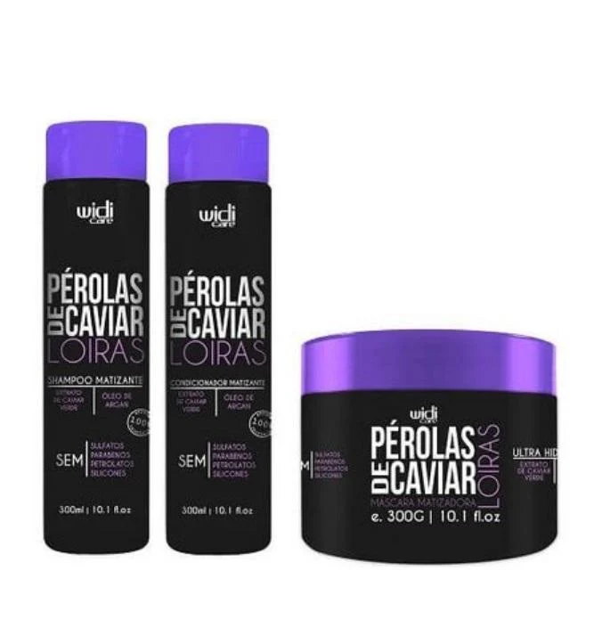 Pérolas de Caviar Pearls Extract Blond Tinting Treatment Kit 3x300 - Widi Care