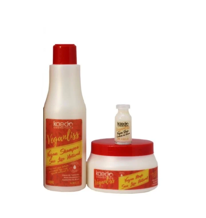 Veganliss Volume Control Maintenance Home Care Treatment Kit 3 Itens - Kaedo