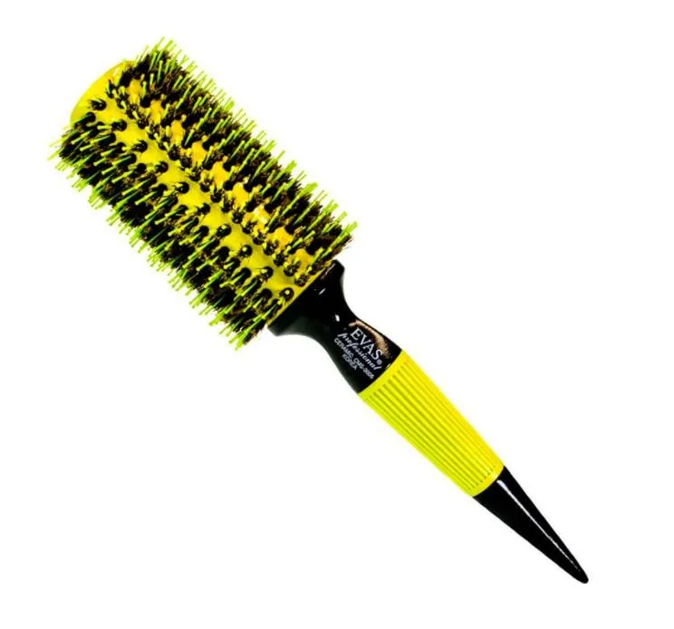 Professional Ceramic Hair Brush Natural Boar / Nylon Bristles CMS 3006 - Evas