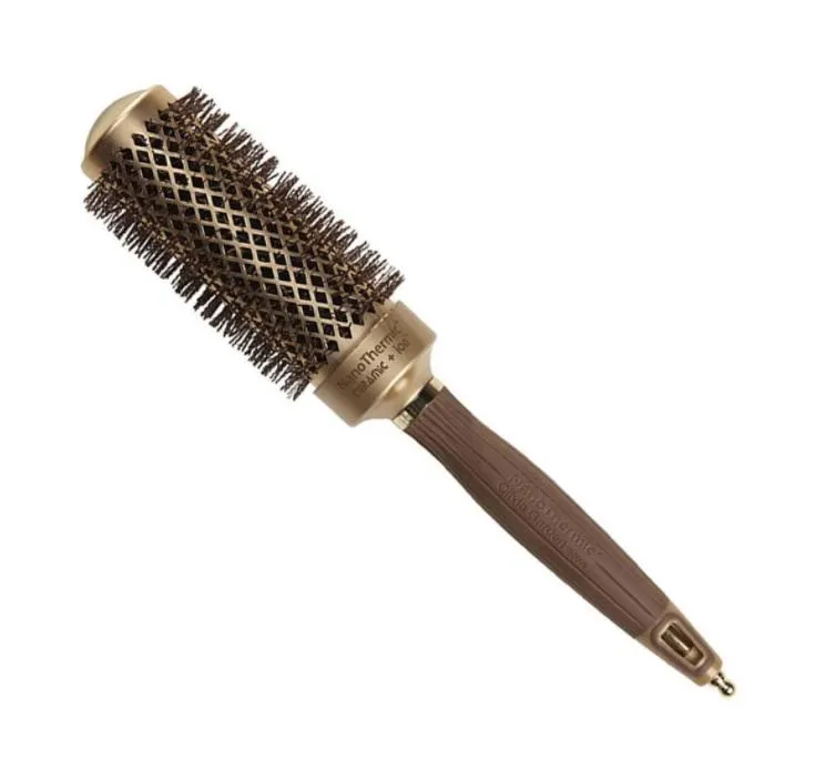 Professional Hairstling Ceramic Brush Nano Thermic Ion NT-34 - Olivia Garden