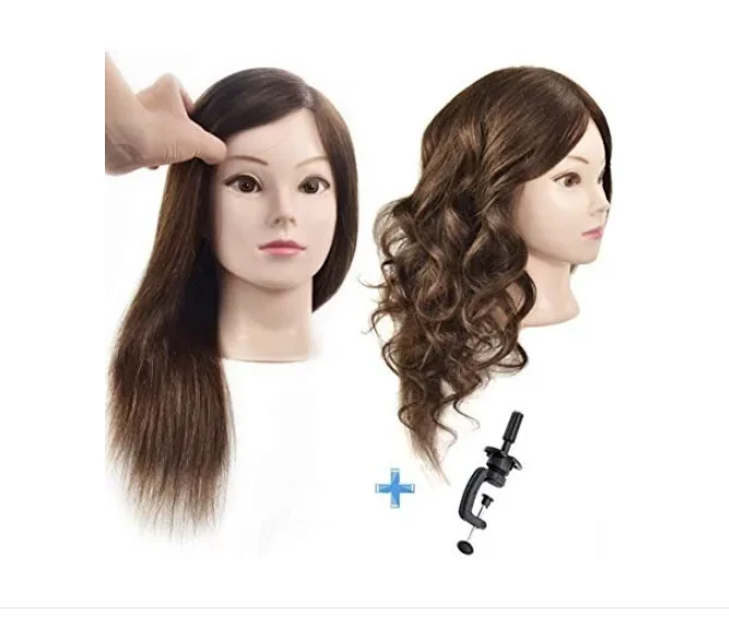Hair Mannequin for Hairdressing Training 70% H Hair