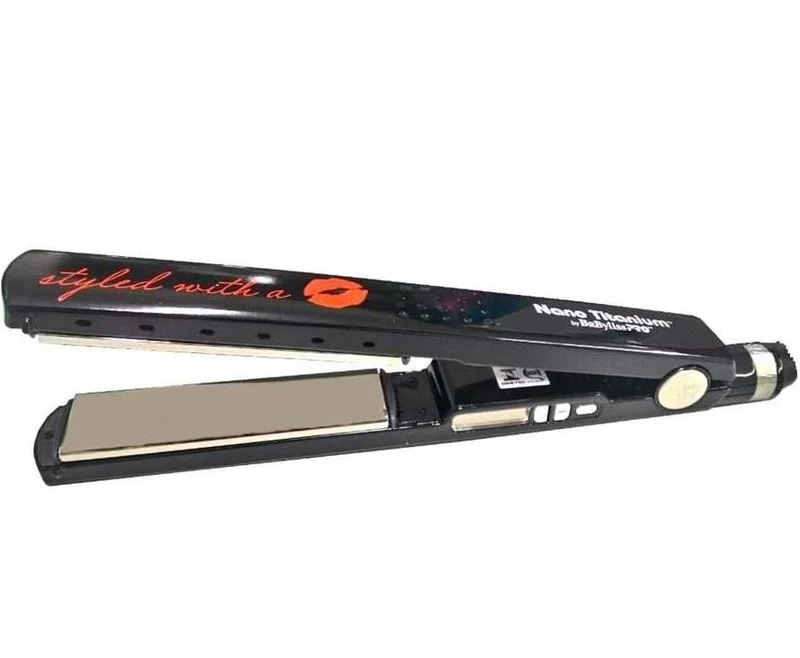 Hair Straightener Titanium Kiss Stylized 1 1/4 110V 450F Iron Board - Babyliss