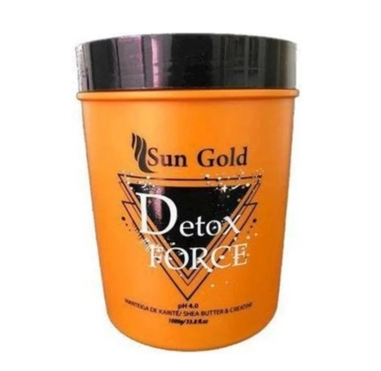 Shea Butter Creatine Detox Force Regeneration Anti Fall Mask 1Kg - Sun Gold