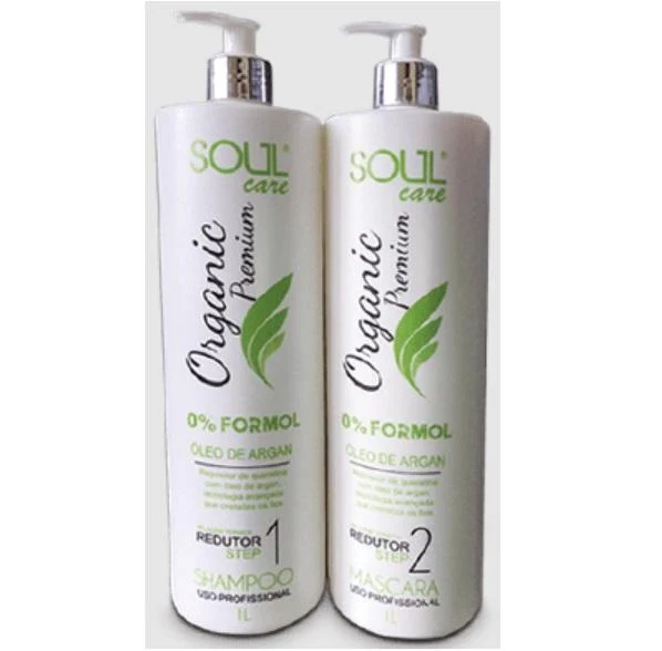 Organic Premium Progressive Brush Argan Oil Hair Reductor Kit 2x1L - Soul Care