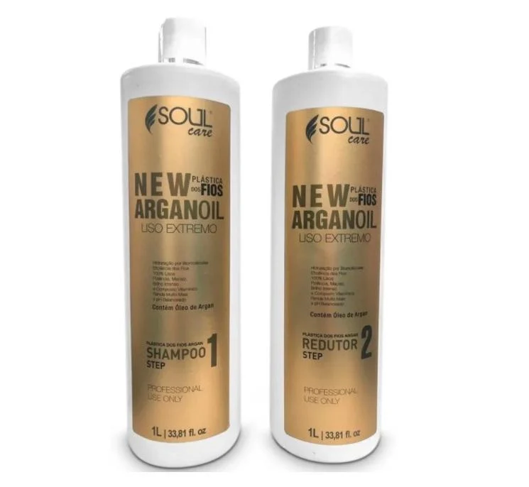 New Argan Oil Ojon Extreme Smooth Hair Plastic Treatment Kit 2x1L - Soul Care