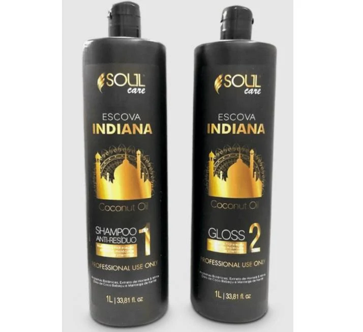 Indian Progressive Coconut Oil Hair Plastic Keratin Treatment Kit 2x1L - Soul Care
