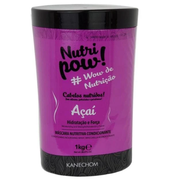 Nutri Pow Açaí Nourishing Conditioning Strength Hydration Mask 1kg - Kanechom