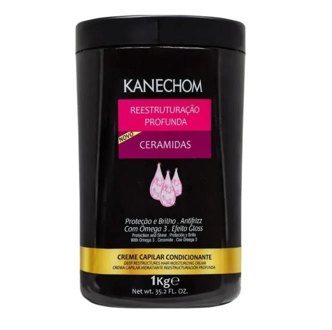 Ceramidas Deep Restructuring Conditioning Anti Frizz Gloss Mask 1Kg - Kanechom