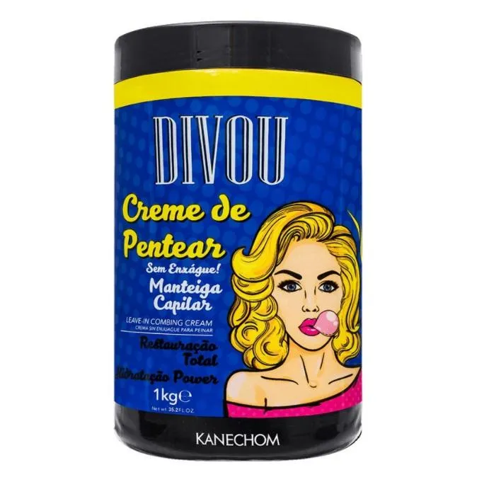 Divou Combing Cream Hair Butter Total Restore Moisturizing Mask 1Kg - Kanechom