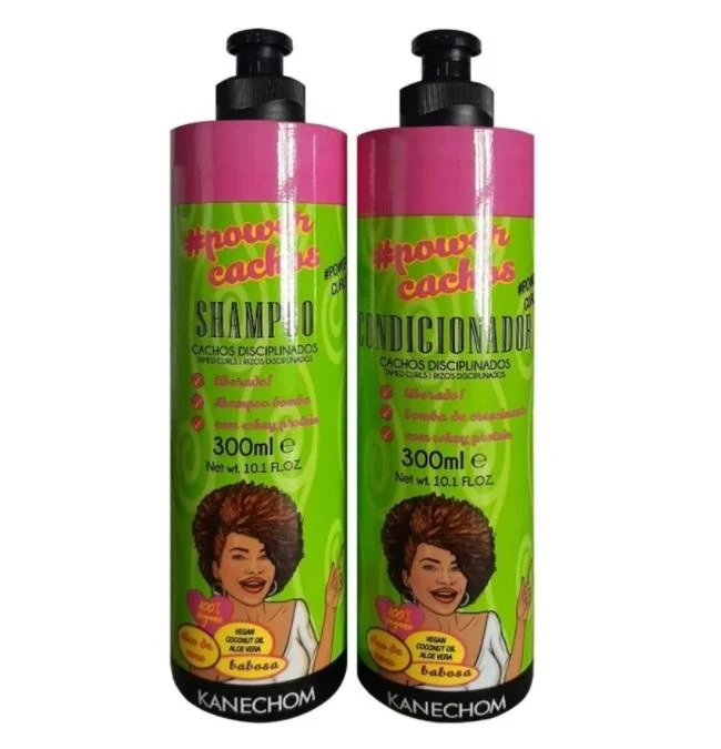 Power Cachos Disciplined Curls Aloe Vera Whey Protein Kit 2x300ml - Kanechom