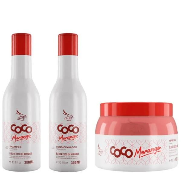 Coco Coconut Strawberry Maintenance Moisturizing Kit 3 Prod. - Zap Cosmetics