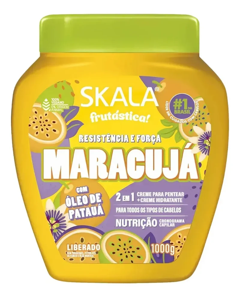 Creme De Tratamento 2 Em 1 Maracuja E Óleo De Pataua / 2 In One Treatment Cream And Passion Fruit Oil Patauá Treatment Cream - Skala