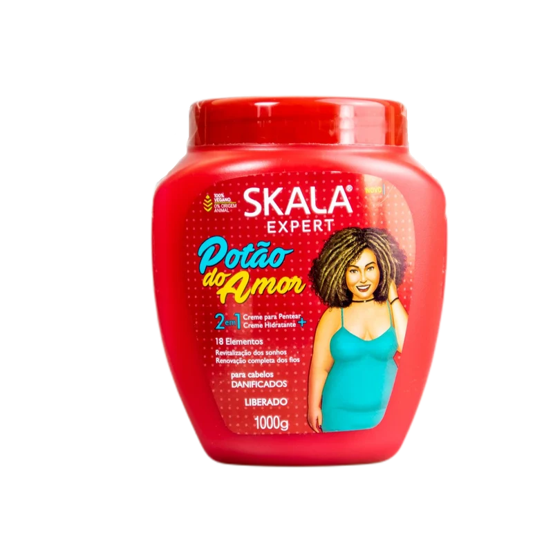 Potao Do Amor Pentear Creme + Creme Hidratante / Potao Love Combing Cream Moisturizer + Treatment Cream - Skala