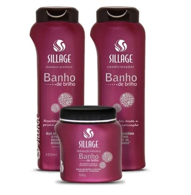 Shine Brightness Bath Premium Hair Healthy Hydration Kit 3 Products - Sillage