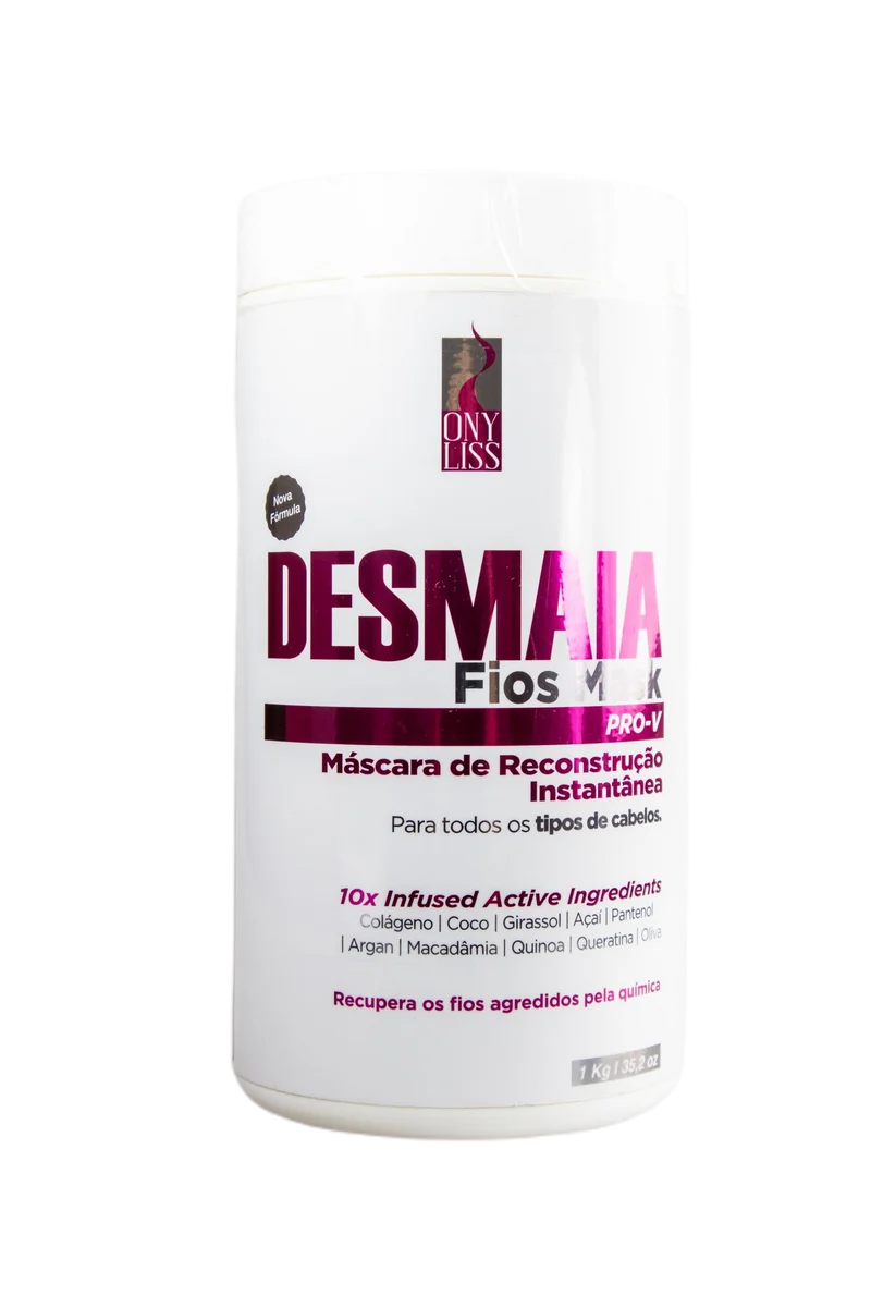 Desmaia Fios Hair Faints Instant Reconstruction 10x Active Mask 1Kg - Ony Liss